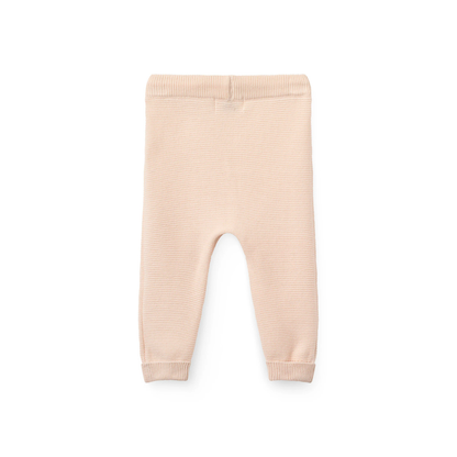 Knitted pants - Cotton Baby Leggings - Organic cotton - Soft Pink/Rose - Copenhagen Colors