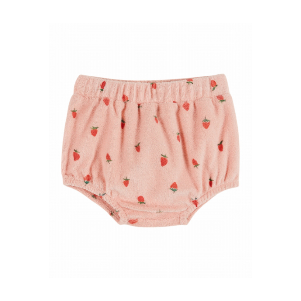 Terry Bloomer - Printed Bloomers - Organic Cotton - Pink/Strawberries - Emile et Ida