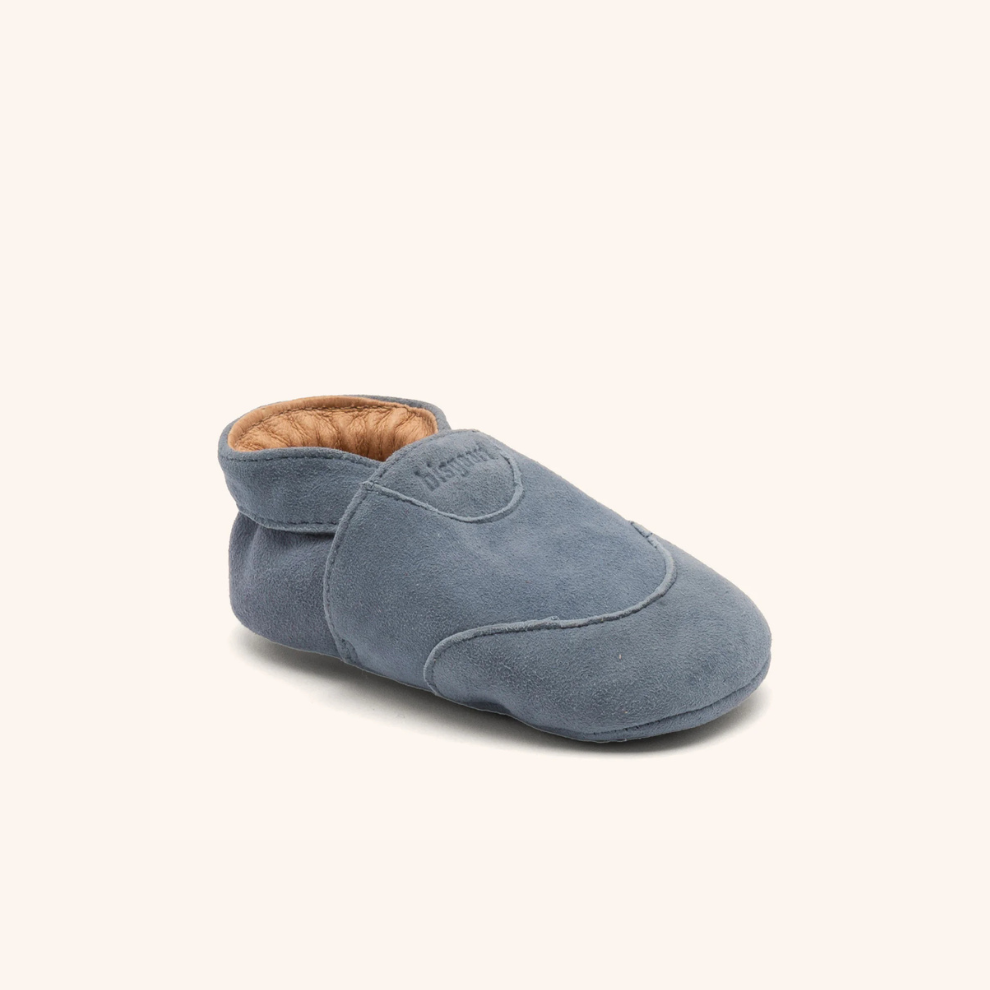 Neugeborenen-Puschen - Krabbelschuhe - Wildleder - Bisgaard