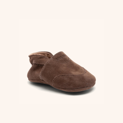 Neugeborenen-Puschen - Krabbelschuhe - Wildleder - Bisgaard