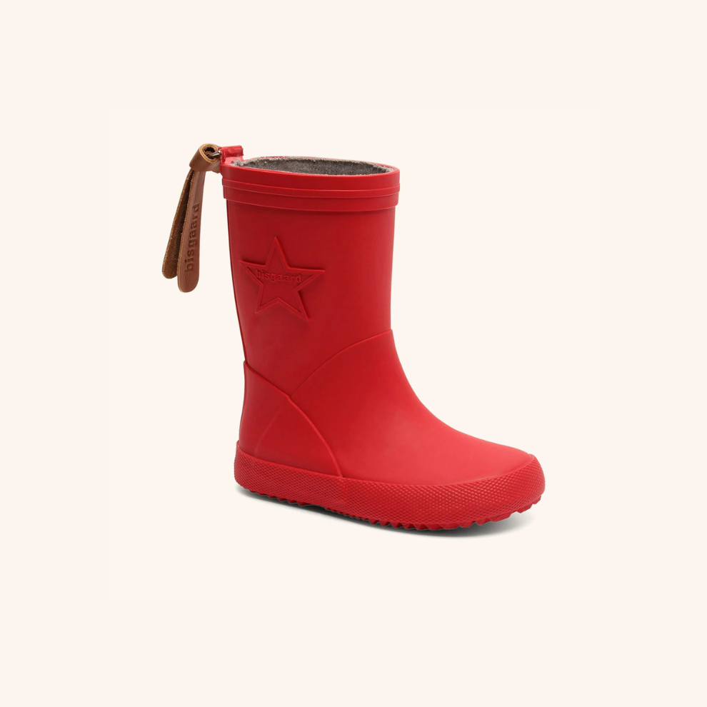 Naturkautschuk-Gummistiefel Star - Rot/Red - Bisgaard