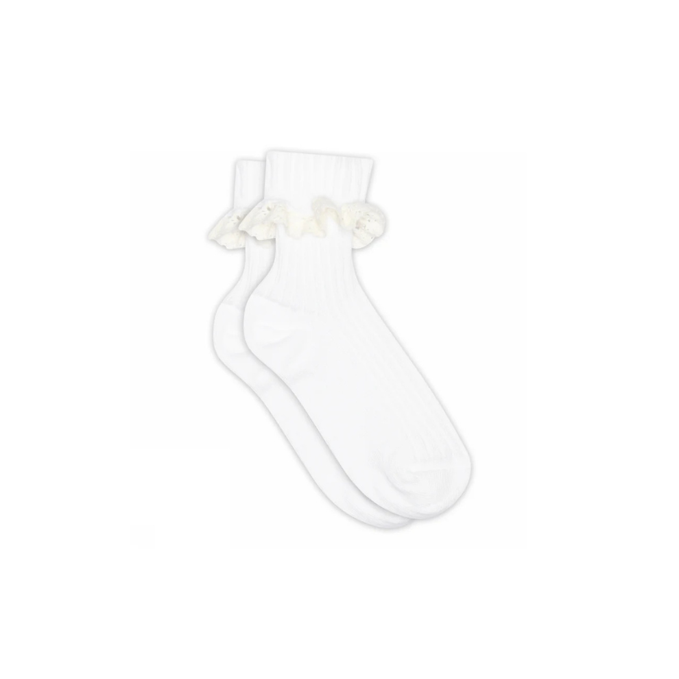 Socken mit Spitzenrüschen - Julia Socken Spitze - Baumwolle - MP Denmark