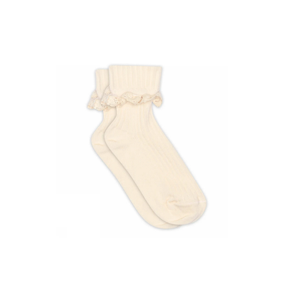 Socken mit Spitzenrüschen - Julia Socken Spitze - Baumwolle - MP Denmark