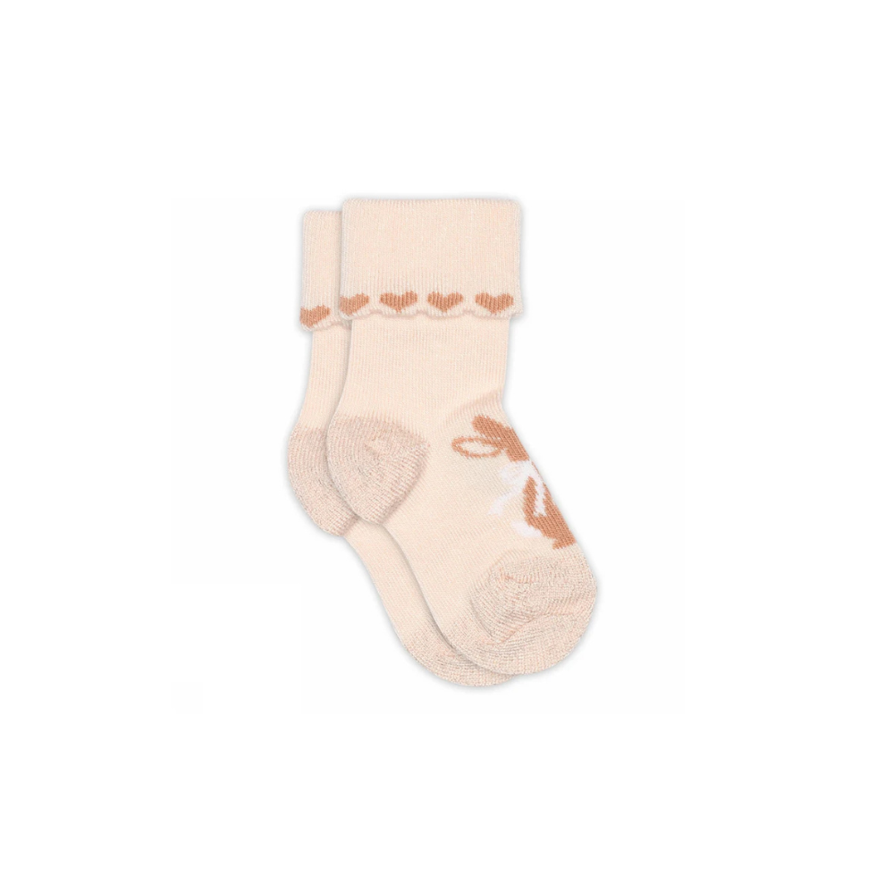 Baby socks - Bunny/Martha - Bamboo mix - Dew/Pink - MP Denmark