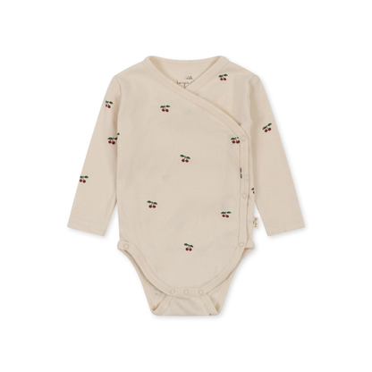 Overslag Romper Cherry - Biologisch Katoen - Newborn body - GOTS Gecertificeerd - Konges Sløjd (Copy)