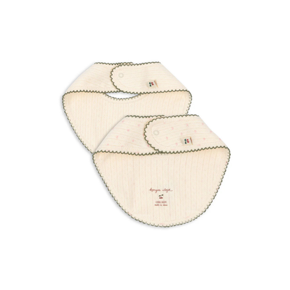 Minnie 2-Pack Slabbetjes - Coeur - Biologisch Katoen - Konges Sløjd - achterkant