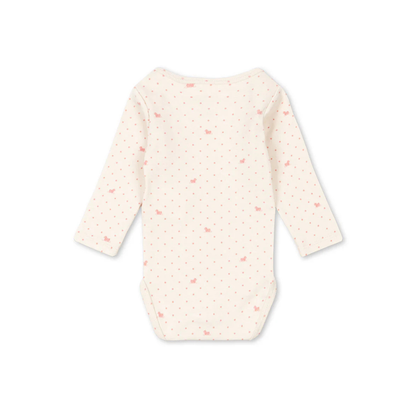 Bello Due LS Body - Lago Rosa - Long Sleeved Bodysuit - Organic Cotton & Modal - Konges Sløjd