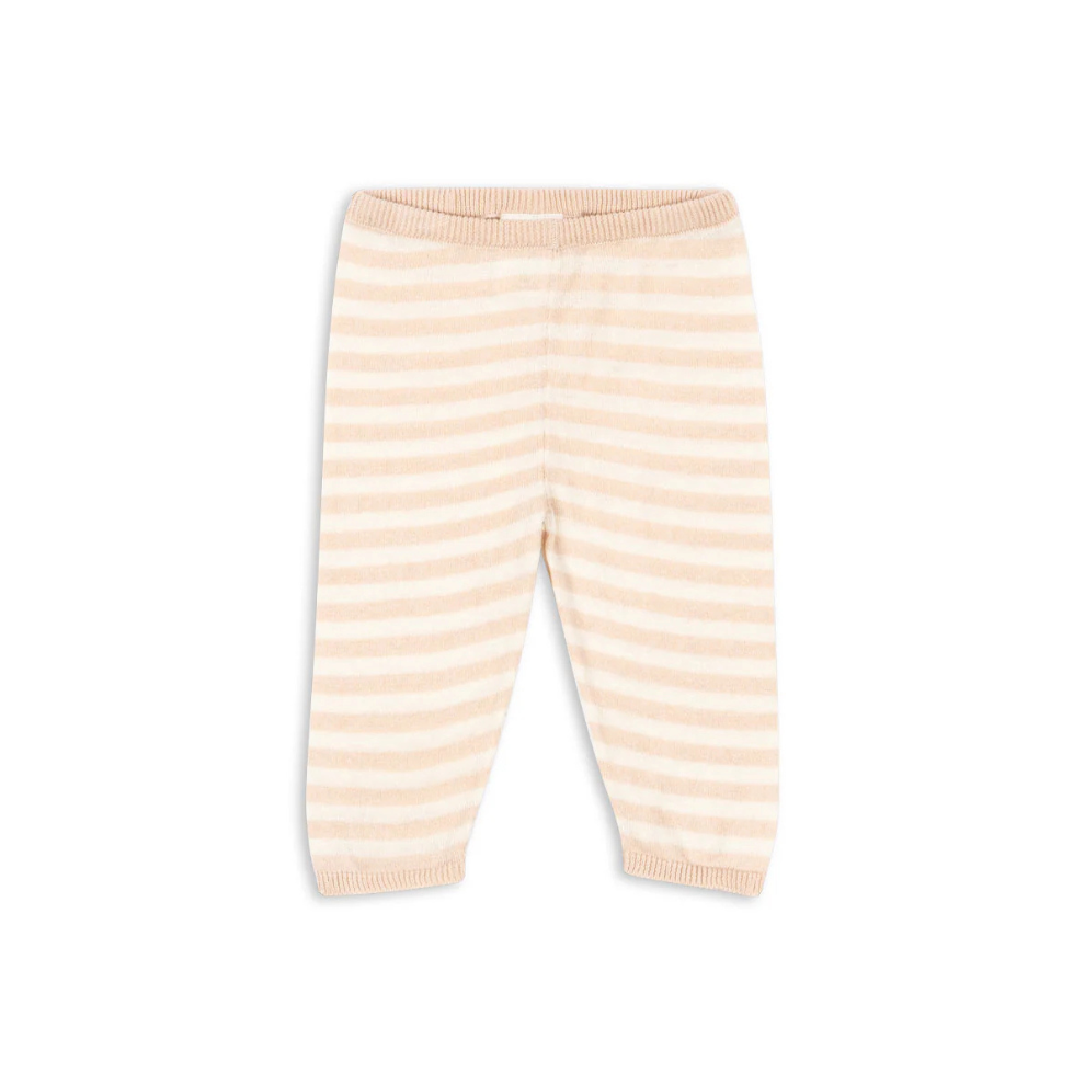 Fine-knit leggings - Venti Knit Leggings - Cameo Rose/Pink - Organic Cotton - GOTS - Konges Sløjd