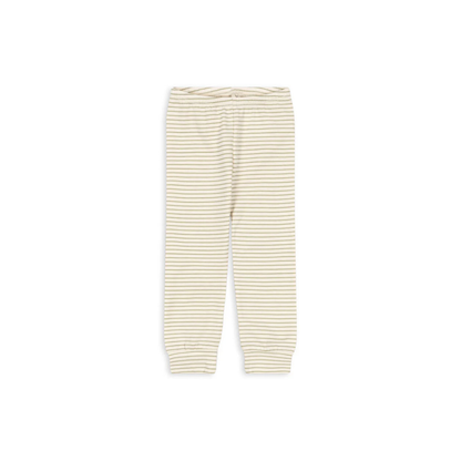 Basic Broek - Tea Stripe - Gestreept baby broekje - GOTS Biologisch Katoen