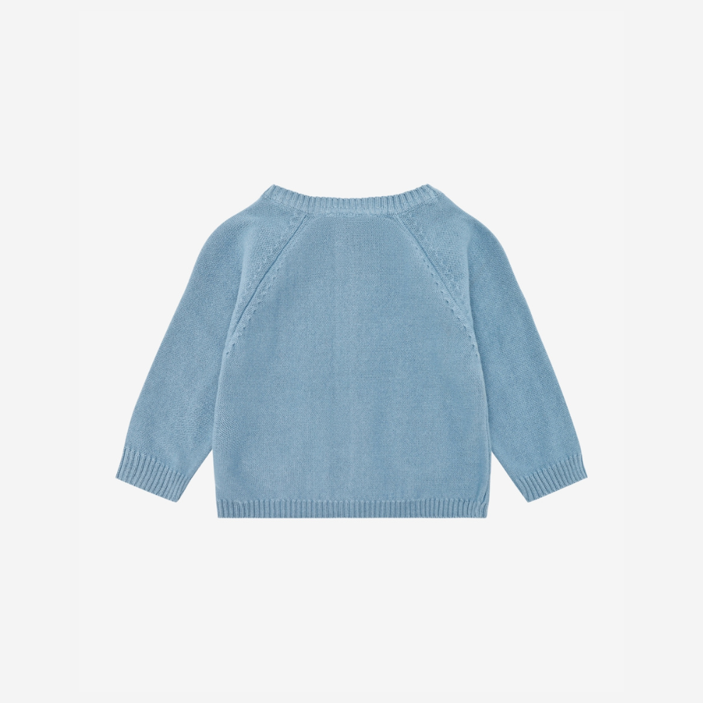 Fixoni Gebreid Baby Vestje - Biologisch Katoen - Knit Cardigan - Mountain Spring - GOTS - Fixoni