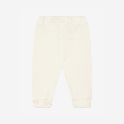 Gestrickte Hose - Bio-Baumwolle - Knit Pants - Antique White - GOTS - Fixoni