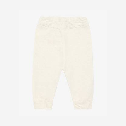 Gestrickte Hose - Bio-Baumwolle - Knit Pants - Antique White - GOTS - Fixoni
