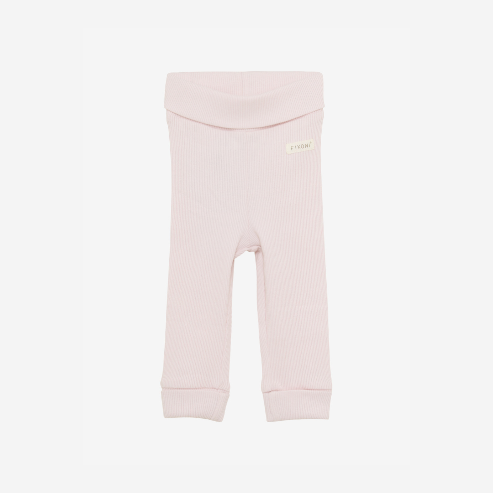Baby Rib Legging - Organic Cotton - Hushed Violet - GOTS - Fixoni