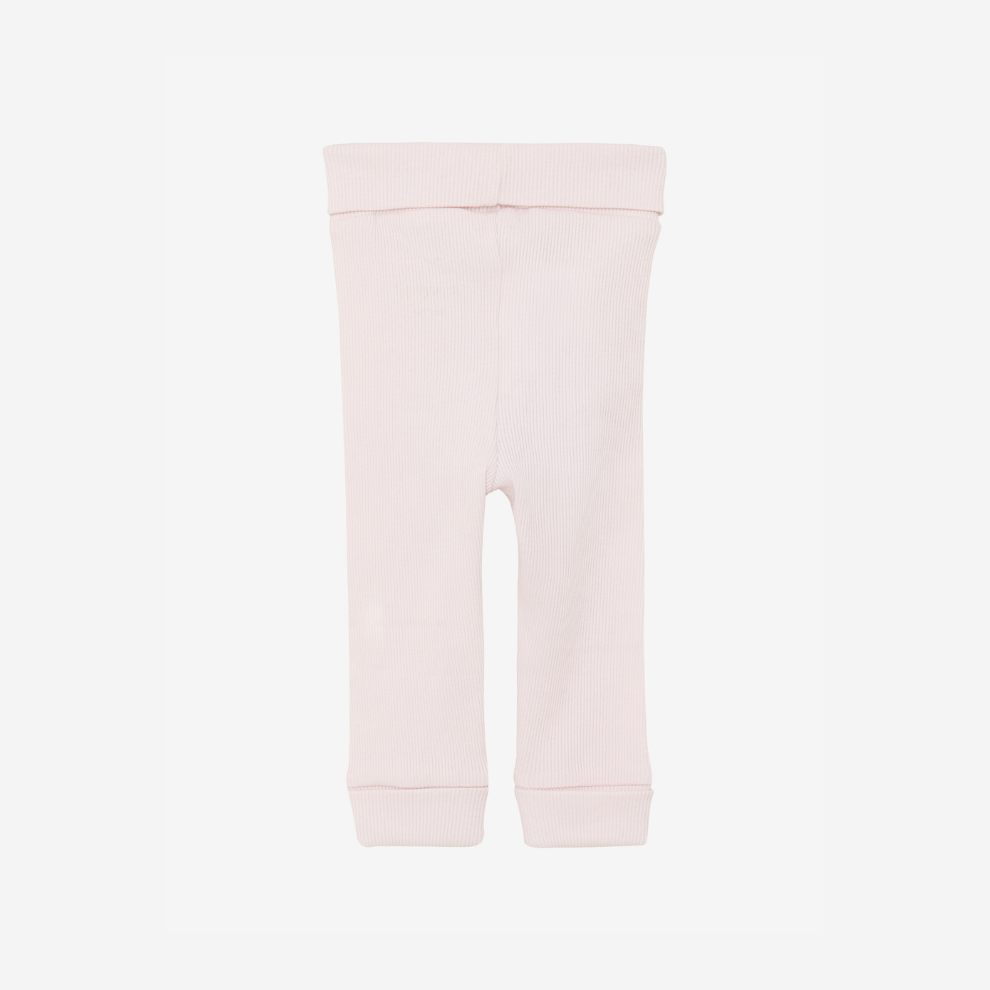 Baby Rib Legging - Organic Cotton - Hushed Violet - GOTS - Fixoni
