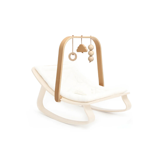 LEVO Awakening Arch - Wooden Play Arch - Baby Gym for the LEVO Rocker - Charlie Crane