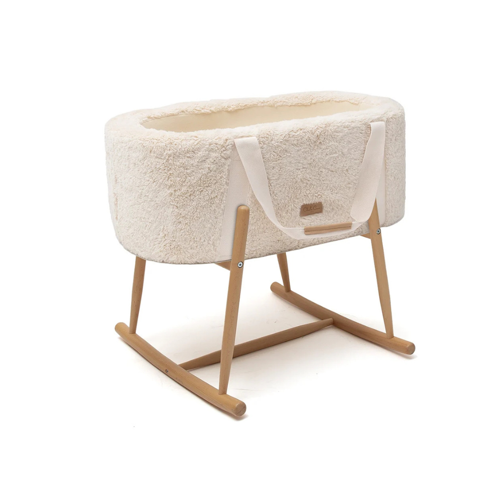 KUKO Baby Moseskorb - Tragbare Cocoon Wiege ab Geburt - Babylift & Wiege - Charlie Crane