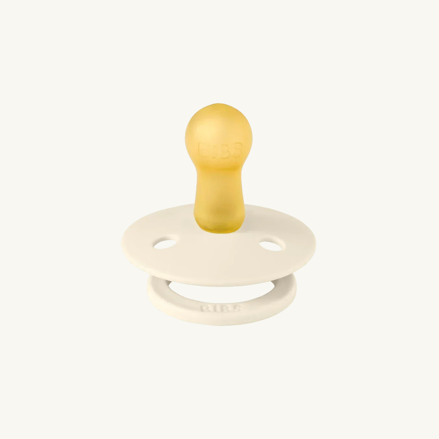 Schnuller 2er-Pack - Ivory/Salbeigrün - Rund - Naturkautschuklatex - BIBS