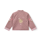 Geruit quilted jasje met borduursel - Winter Rose Check Comb - Katoen - Copenhagen Colors - achterkant