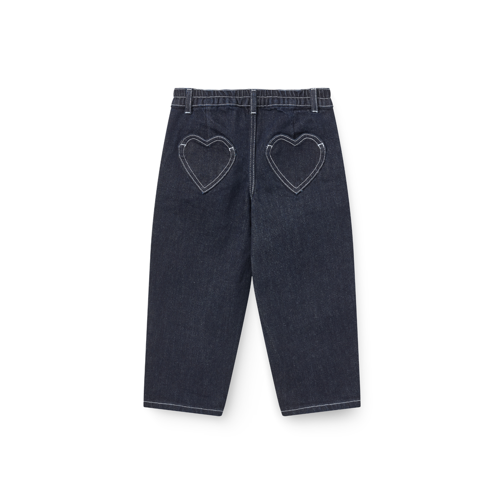 Balloon spijkerbroek - Hartjeszakken - 100% biologisch Raw Denim - Copenhagen Colors - achterkant
