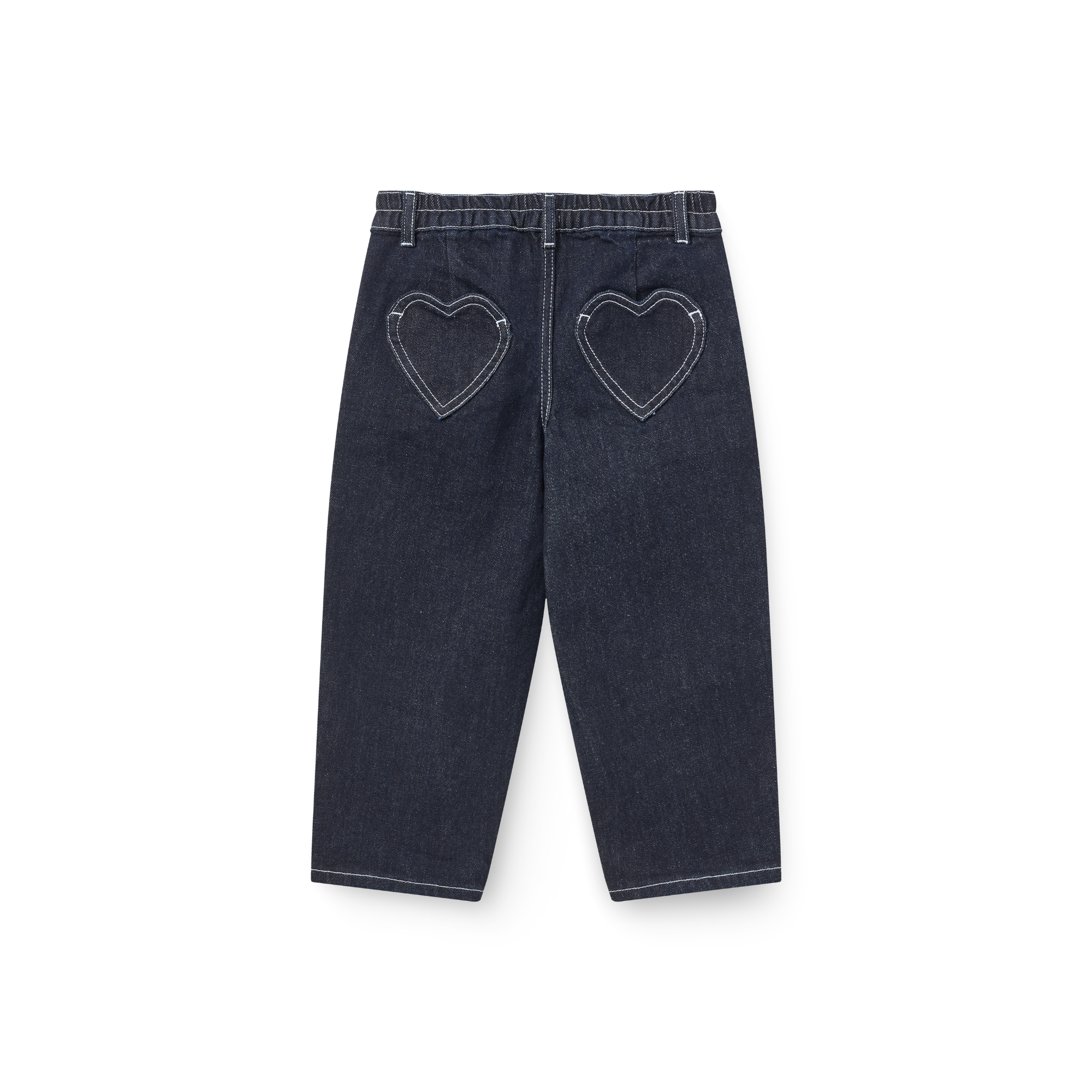 Balloon spijkerbroek - Hartjeszakken - 100% biologisch Raw Denim - Copenhagen Colors - achterkant