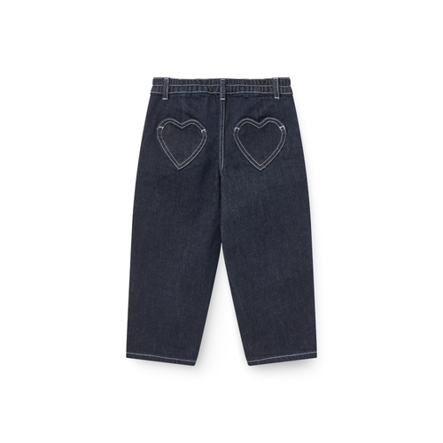 Jean ballon - Poches cœur - Denim brut 100 % biologique - Couleurs Copenhague - dos