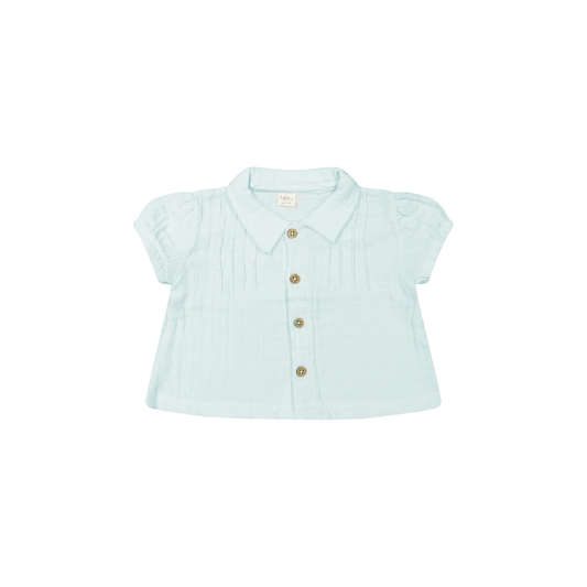 Riffle Amsterdam - Blouse Caro - Overhemd top - 100% biologisch katoen