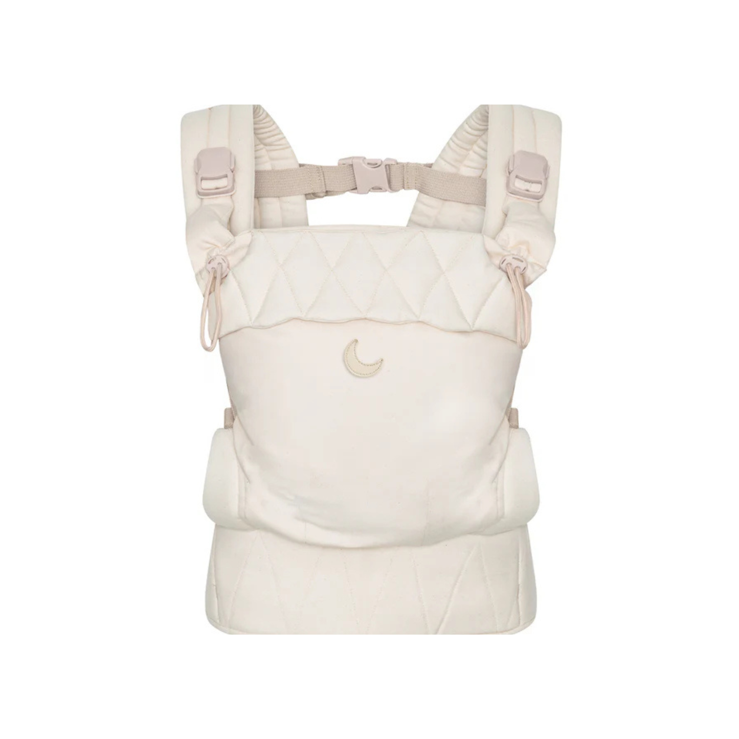Ergonomische Babytrage – Bio-Baumwolle – Magnetschnallen – Beige – Moonboon