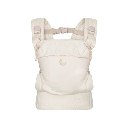 Ergonomische Babytrage – Bio-Baumwolle – Magnetschnallen – Beige – Moonboon