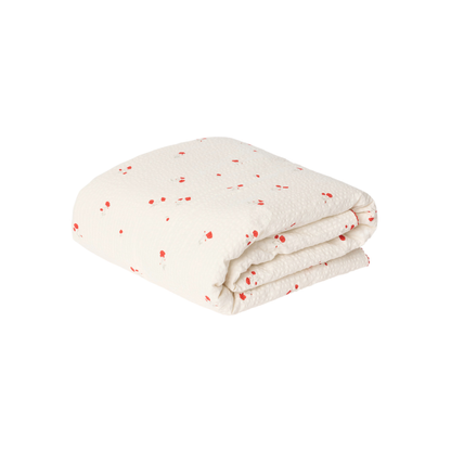 Gesteppte Decke - 100x140cm - Seersucker Filled Blanket - Poppy - Garbo&Friends