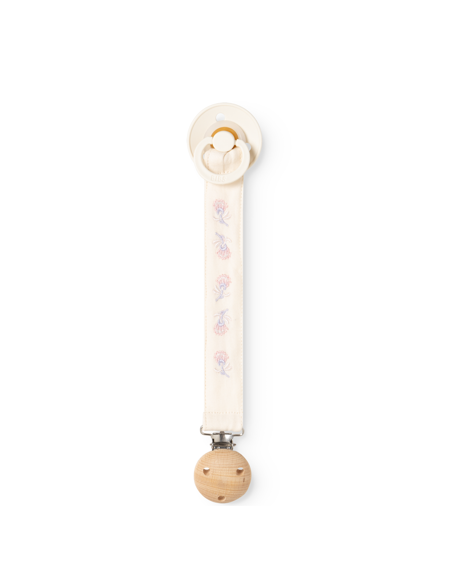 Speenkoord Alo met geborduurde bloemen - Mini Bloom Emb. - MarMar Copenhagen