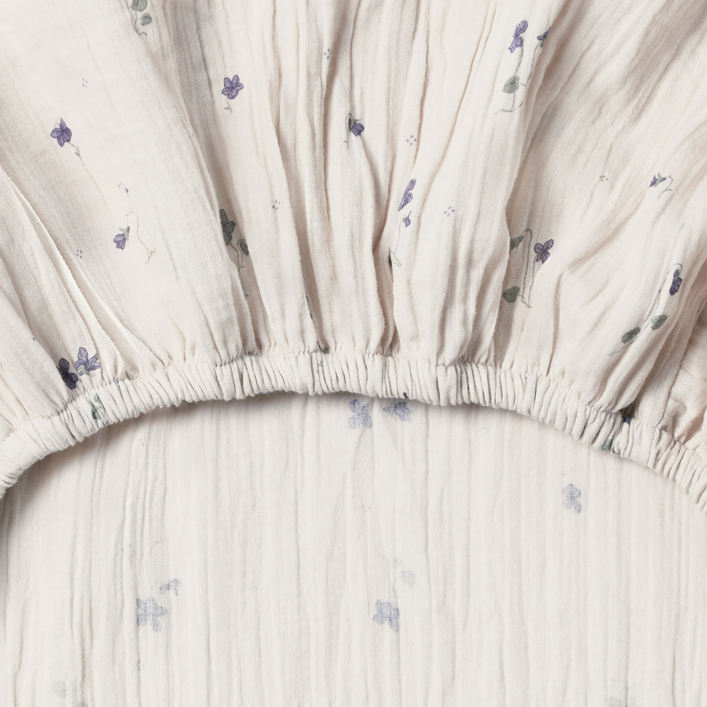Fitted Sheet - Muslin Fitted Sheet Junior - 70x140 - Organic cotton muslin - Viola - Garbo & Friends