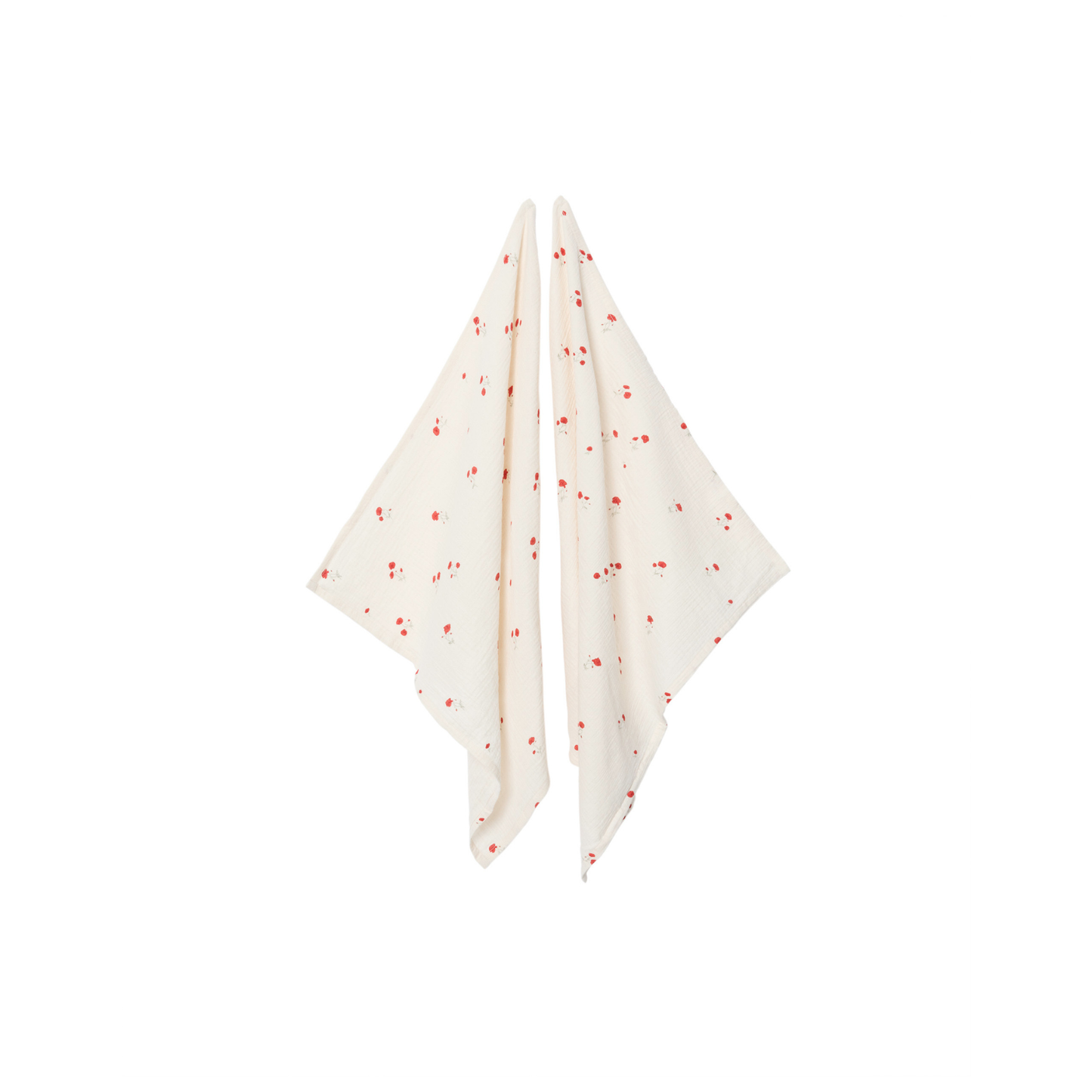 Hydrophile Tücher - Musselindecke - 2er-Pack - 60x60 cm - Poppy - Garbo&Friends