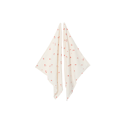 Hydrophile Tücher - Musselindecke - 2er-Pack - 60x60 cm - Poppy - Garbo&Friends