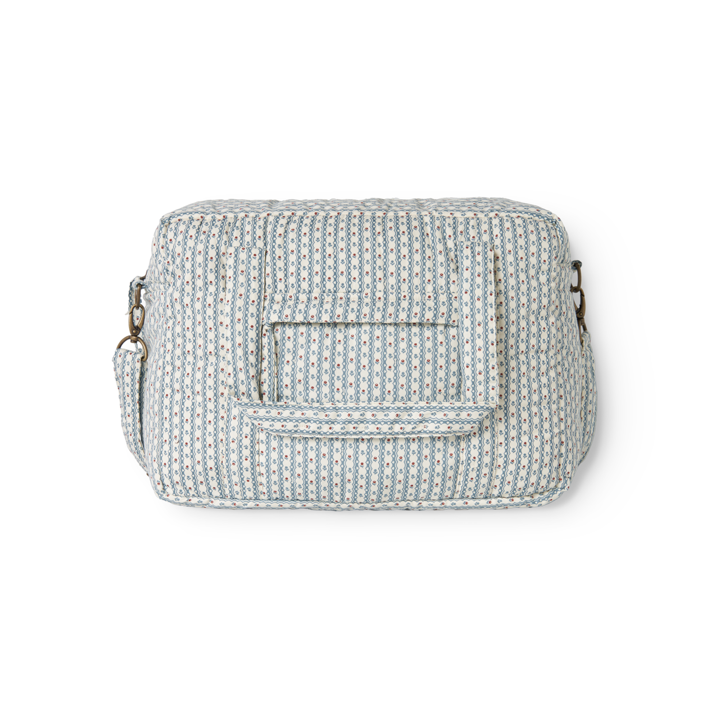 Diaper Bag/Weekend Bag - Floral Stripe - Organic Cotton - MarMar Copenhagen