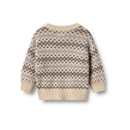Pull Harlow Jacquard - Coton biologique - Bleu - Wheat