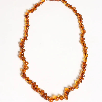 Alwero - Coni barnsteen ketting - Congac - 32 cm - productfoto