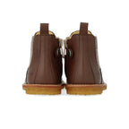 Classic chelsea laars - Leer - Donker taupe/check - Angulus achterkant