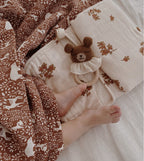 Bijtring/Teething ring - Teddy nut/Bruine beer - Alpaca wol - Main Sauvage - productfoto