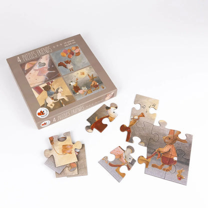 4 Puzzle Freunde - FSC-Karton - 3+ Jahre - Egmont Toys