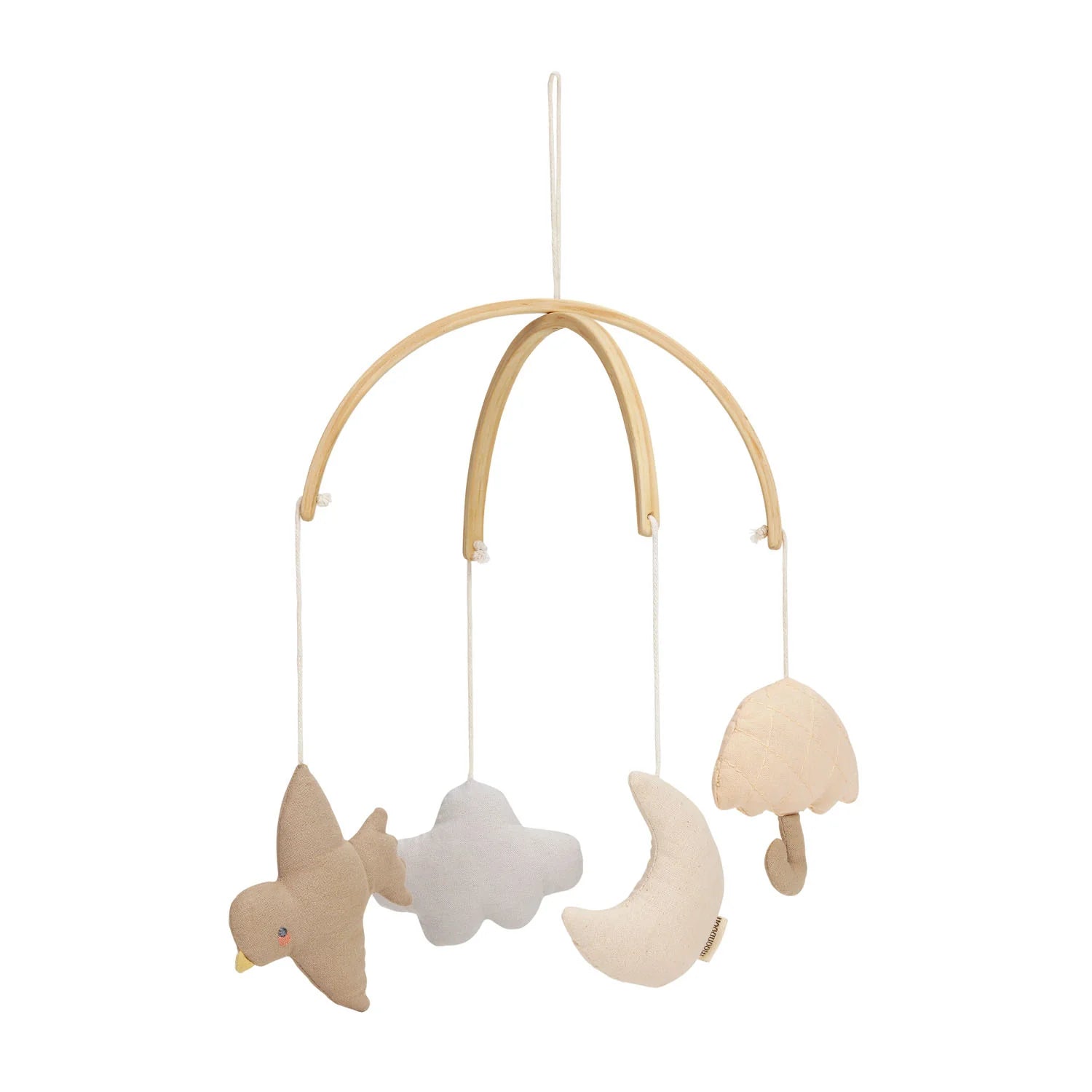 Baby boxmobiel - Biologisch katoen - Beige - Moonboon - productfoto