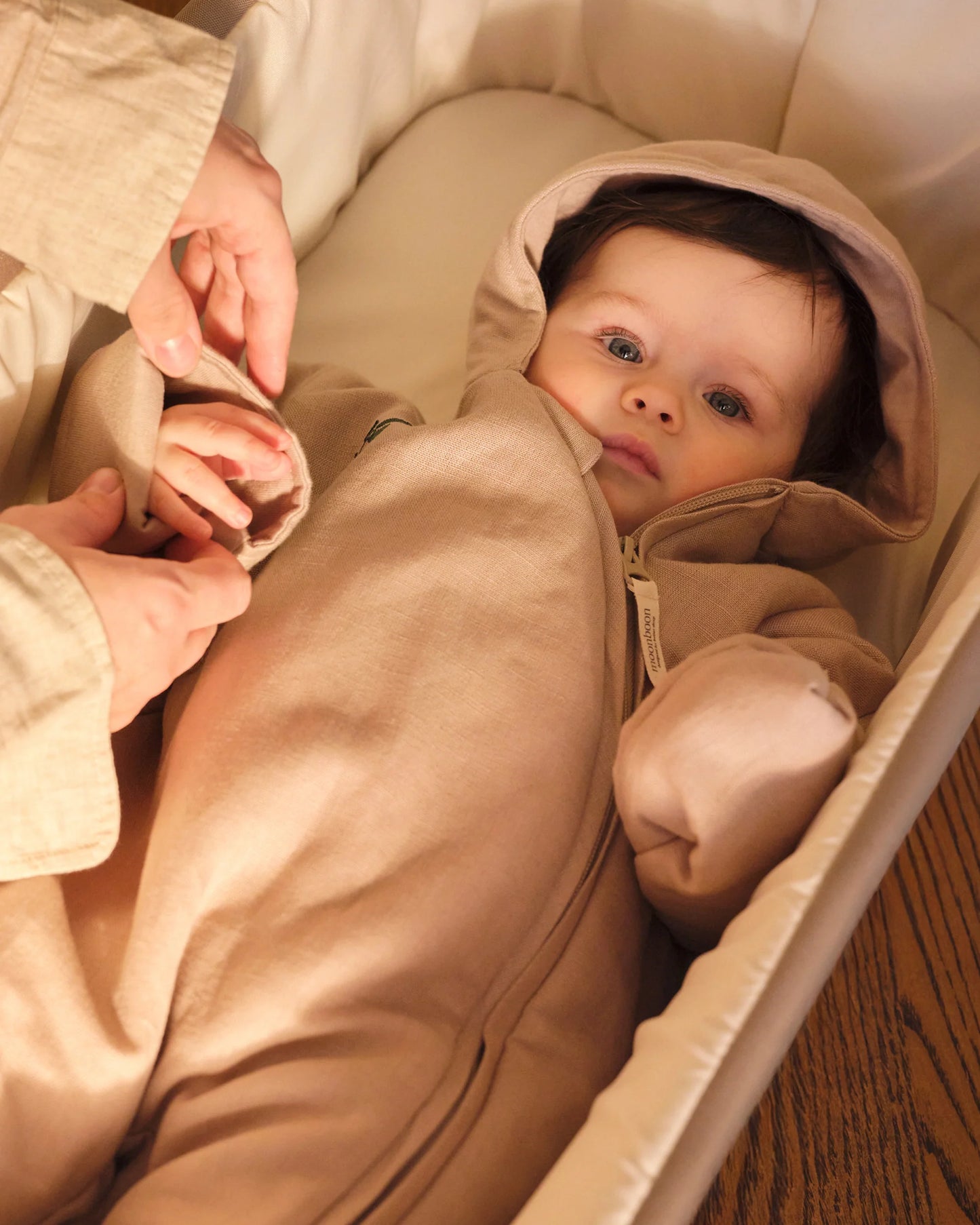 Baby-Overall - Bio-Baumwolle & Leinen - GOTS - Moonboon
