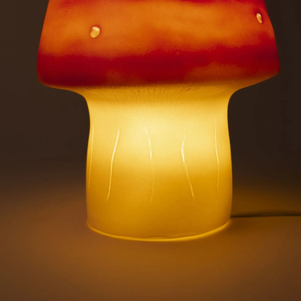 Nachtlampe Pilz Klein – Ziegelrot mit Dimmer – 28 cm – Egmont Toys