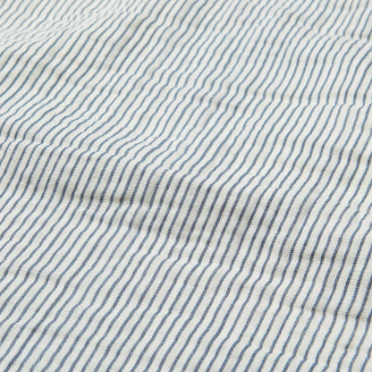 Muslin babydeken Classic Blue Stripe - 100% biologisch katoen - GOTS - CamCam Copenhagen close up