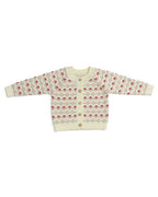 Knitted Cardigan Flowers - Flower Garden – 100% merino wool - SmallStuff