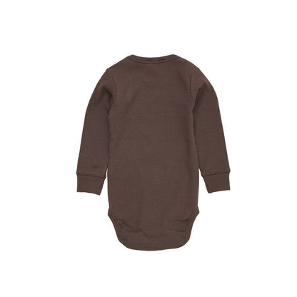 Romper lange mouw - Modal katoen - Bruin - Copenhagen Colors achter