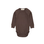 Romper lange mouw - Modal katoen - Bruin - Copenhagen Colors voor