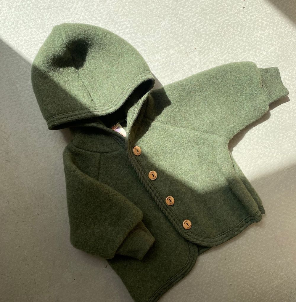 Jacket wool fleece - Organic merino wool - Engel Natur