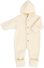 Buitenpak/jumpsuit - Biologische Wol fleece - Engel Natur natural/wit