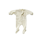 Boxpakje/pyjama met voetjes - Wol - Natural - Engel Natur plat