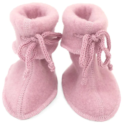 Slofjes met koordje - Wol fleece - Biologisch merino wol - Engel Natur